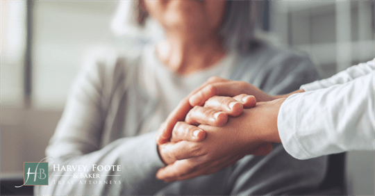 caregiver and elderly person